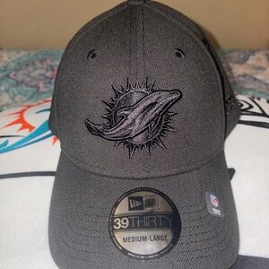 All Black Miami Dolphins Hat